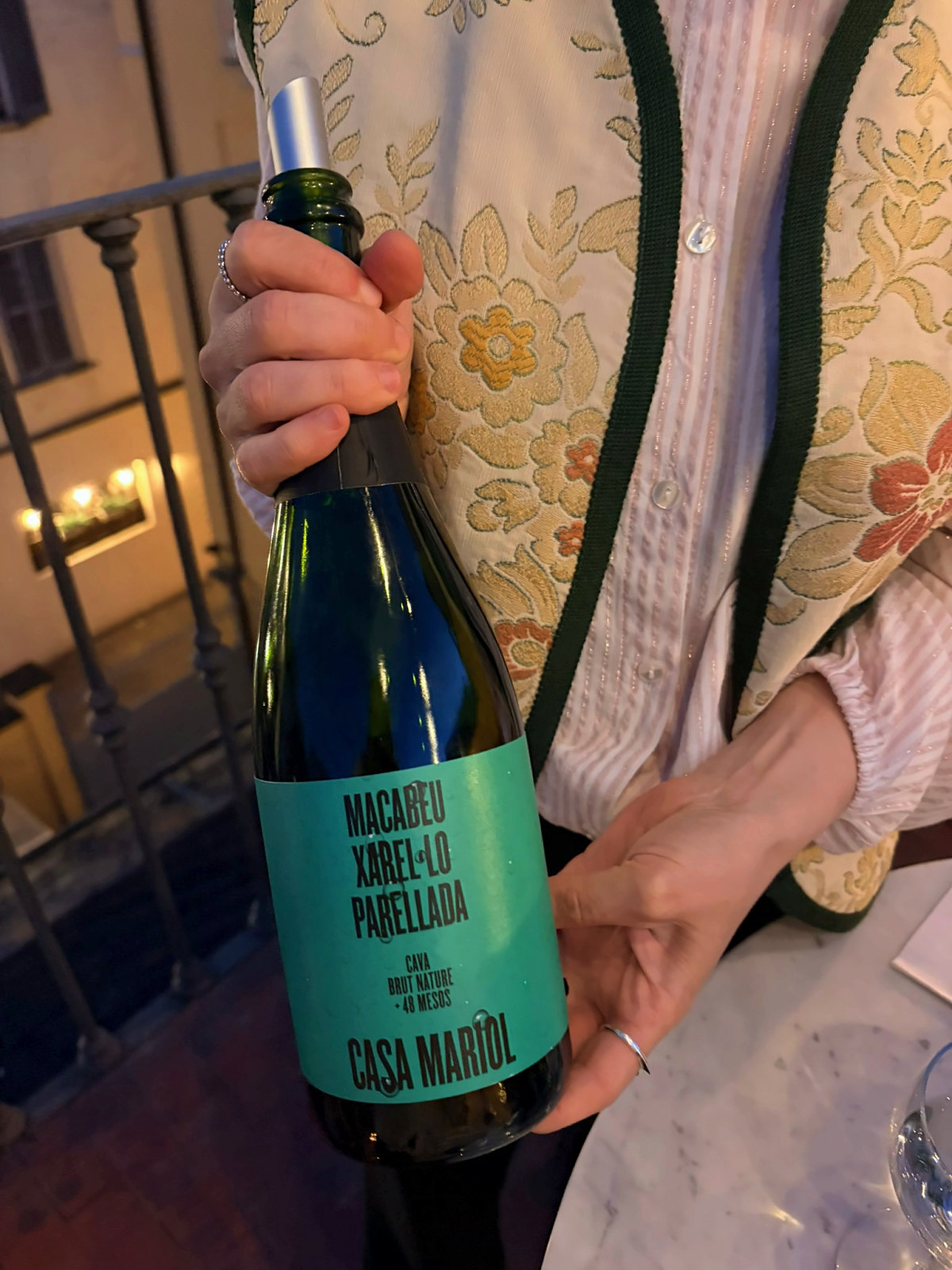 Bottiglia presentata durante la degustazione