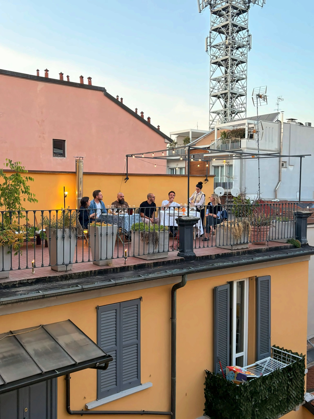 Ospiti in terrazza