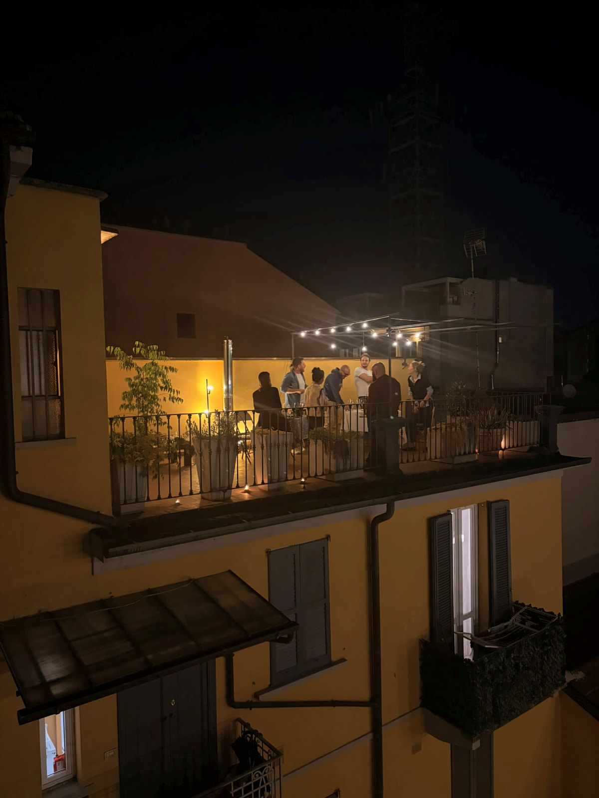 La terrazza di notte