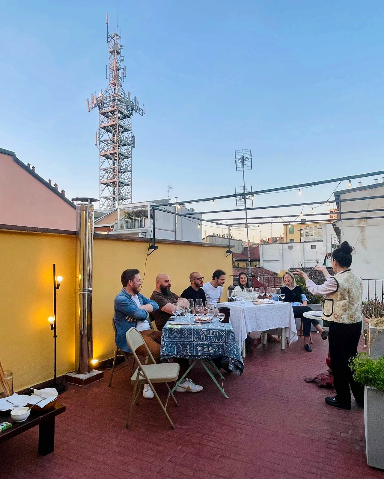 Degustazione in terrazza